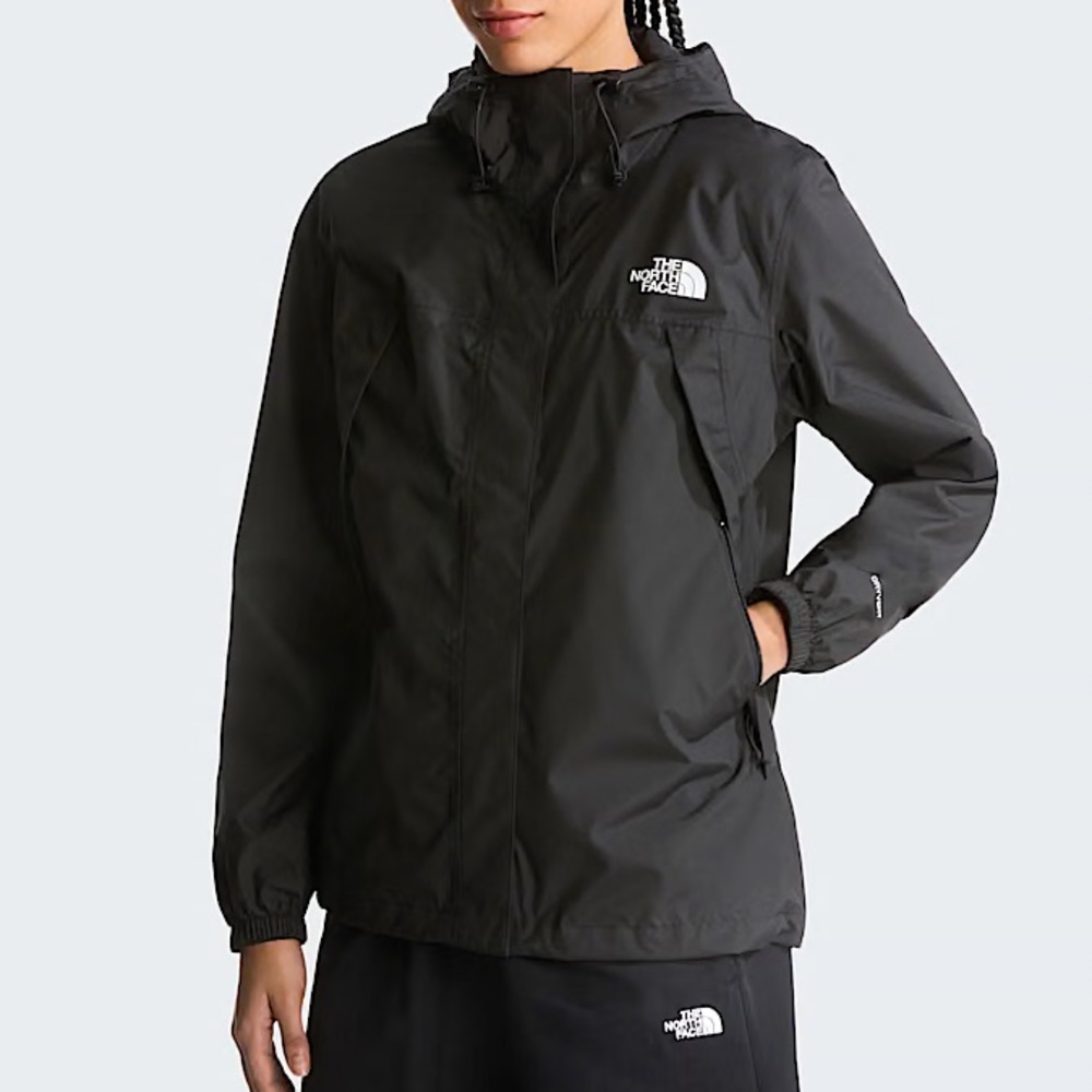 The north face antora rain jacket women’s M black zip up hood
